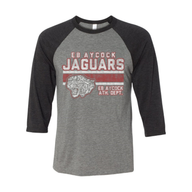 EB Aycock Ath. Dept. - Unisex Three-Quarter Sleeve Baseball Raglan