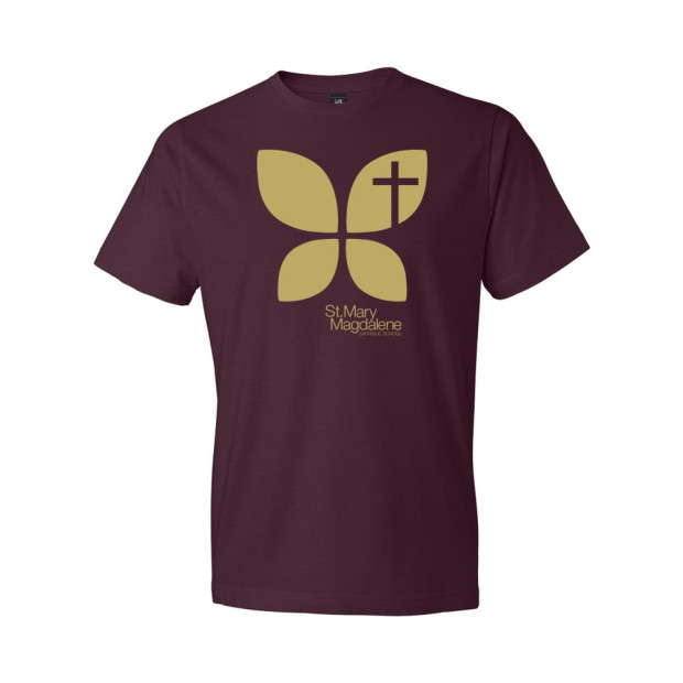 St. Mary Magdalene Catholic School | Gold Monarch Logo | Cotton Tee