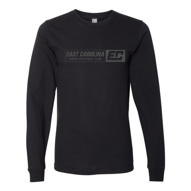 ECJVC | Black Logo | Long-Sleeve Cotton T-Shirt
