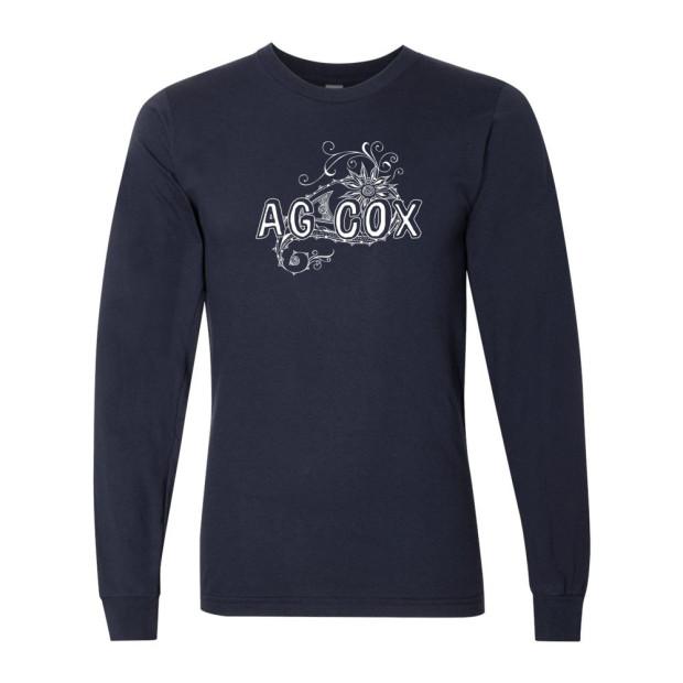 AG Cox Middle | Long-Sleeve Cotton Tee | Swirl Design AG Cox Middle | Long-Sleeve Cotton Tee | Swirl Design