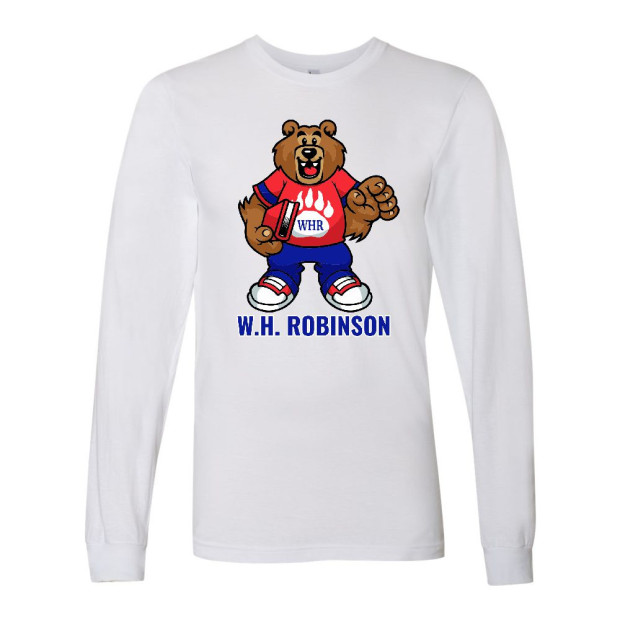 WH Robinson Elementary School Long-Sleeve Tee | Cartoon Bear