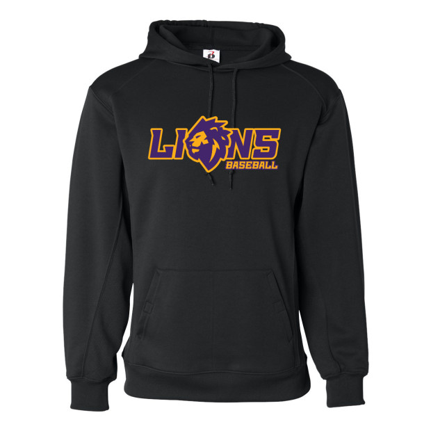 Lions Baseball | Lion Head Logo | Performance Hoodie