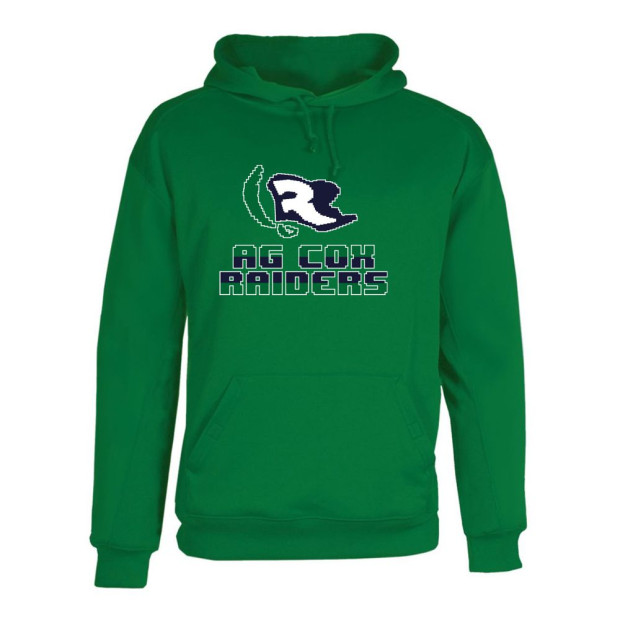 AG Cox Middle | Performance Fleece Hoodie | Pixel Flag Design