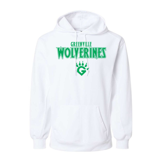 Greenville Wolverines | Fleece Performance Hoodie | Word Logo Greenville Wolverines | Fleece Performance Hoodie | Word Logo