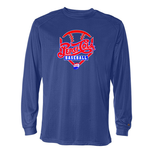 Pepsi Baseball | Long-Sleeve Cotton Tee | Diamond Ball Logo Pepsi Baseball | Long-Sleeve Cotton Tee | Diamond Ball Logo