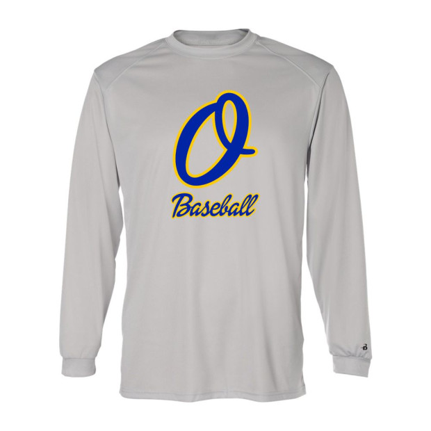 Optimist Baseball | Cursive O Logo | Long-Sleeve Performance Tee