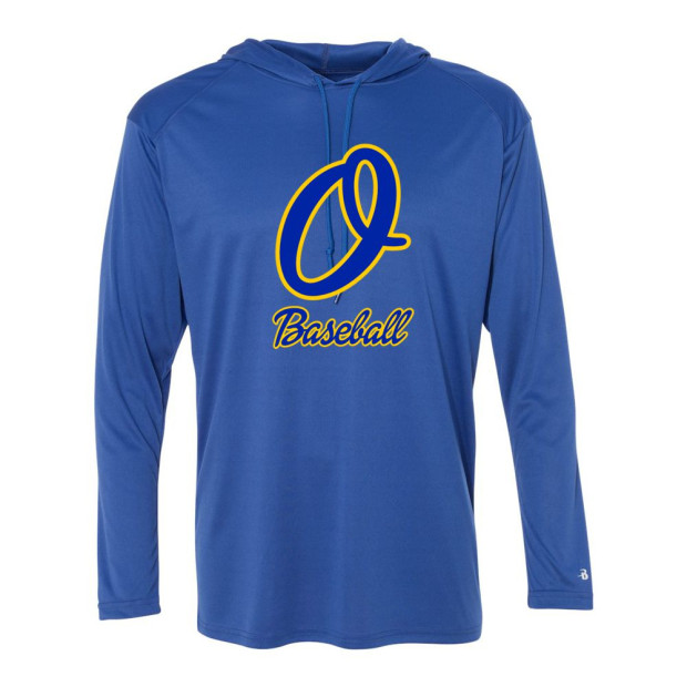 Optimist Baseball | Cursive O Logo | Long-Sleeve Hooded Tee