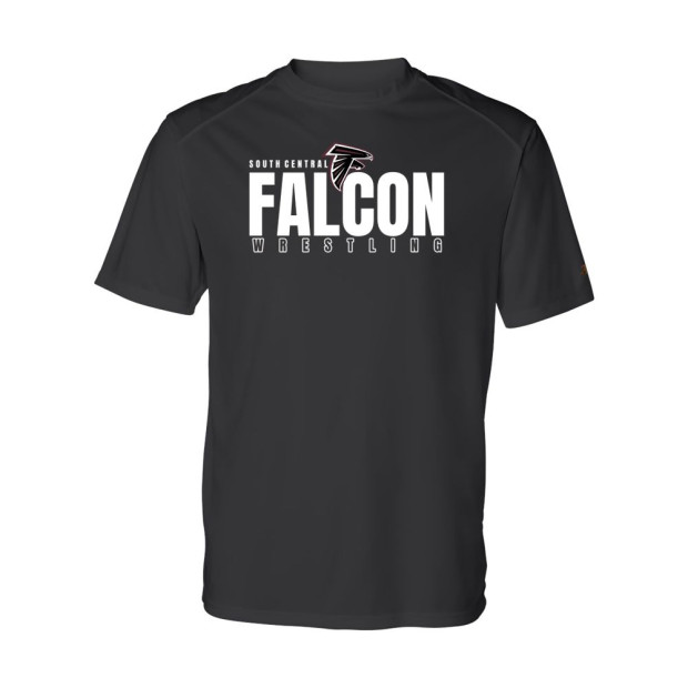 South Central Wrestling | Falcon Word Logo | Short-Sleeve Performance Tee South Central Wrestling | Falcon Word Logo | Short-Sleeve Performance Tee
