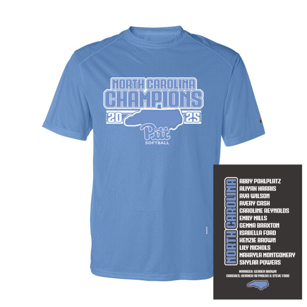 2025 North Carolina Champions | Short-Sleeve Performance Tee | Proceeds Benefit the Team 2025 North Carolina Champions | Short-Sleeve Performance Tee | Proceeds Benefit the Team