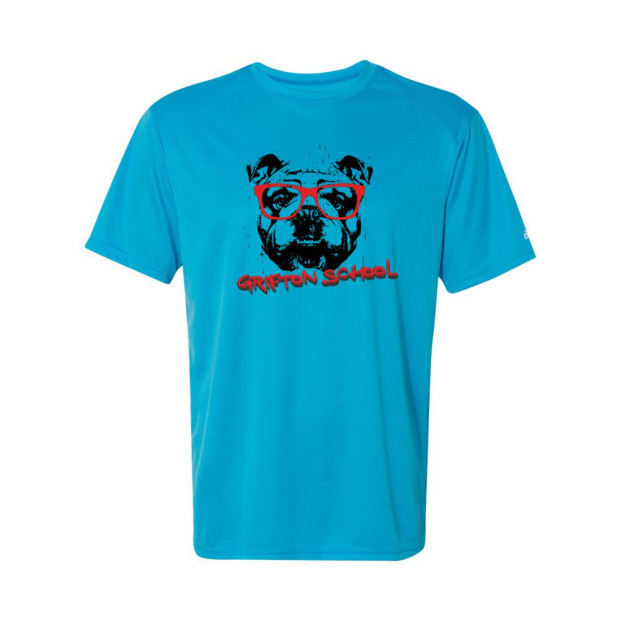 Grifton School | Bulldog Glasses Design |  Performance Tee | Multiple Colors