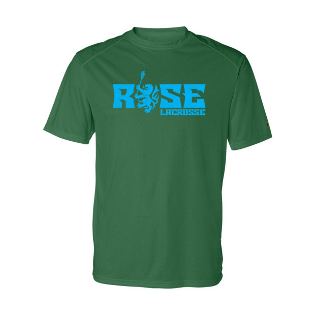 JH Rose Lacrosse Short-Sleeve Performance Tee | Rose Rampant Word Logo | Multiple Colors
