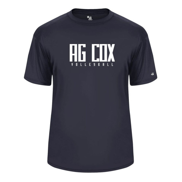 AG Cox Volleyball | Word Logo | Short-Sleeve Performance Tee | Multiple Colors