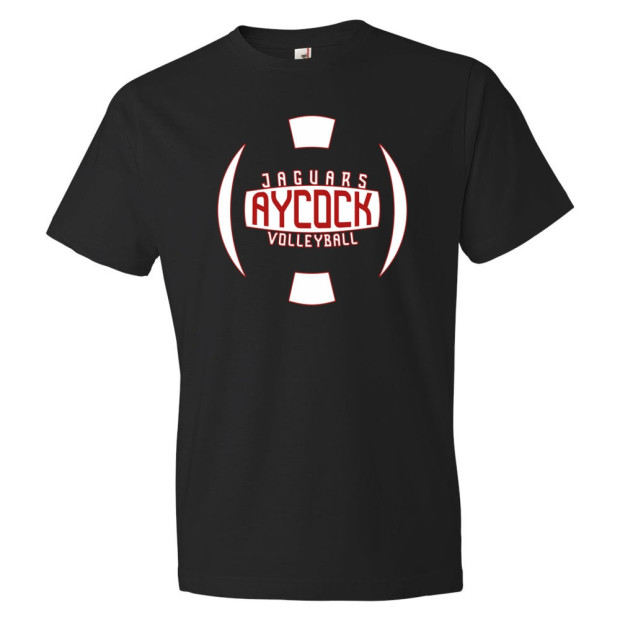 E. B. Aycock Cotton Tee | Volleyball Ball Logo | Multiple Colors