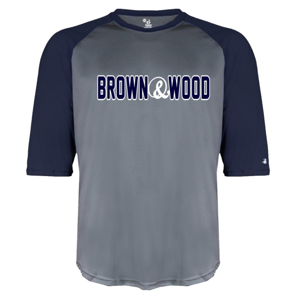 Brown & Wood Raglan Performance Tee