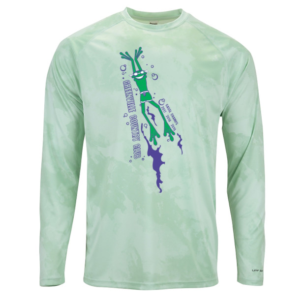 Greenville CC Frogs Swim Team | ParagonXP Cabo Adult Raglan Sublimated Long Sleeve Performance Tee