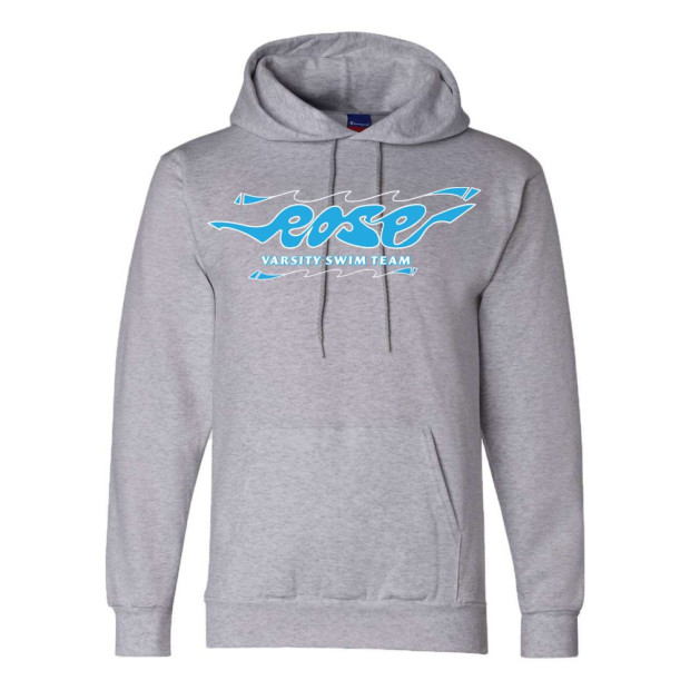 JH Rose Swimming | Hand-Drawn Logo | Champion Powerblend® Hooded Sweatshirt