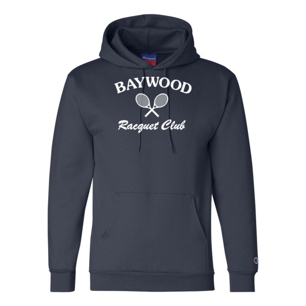 Baywood Racquet Club | Full Front | Champion - Powerblend Hooded Sweatshirt