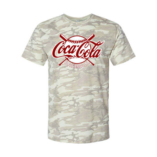 Coke Baseball | Crossed Bats Logo  | Cotton T-Shirt