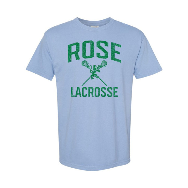 JH Rose Lacrosse | Distressed Rose Lacrosse Logo | Short-Sleeve Comfort Colors JH Rose Lacrosse | Distressed Rose Lacrosse Logo | Short-Sleeve Comfort Colors