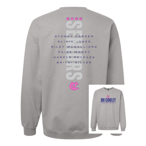 2026 Senior | DH Conley Volleyball | Cotton Crewneck Sweatshirt