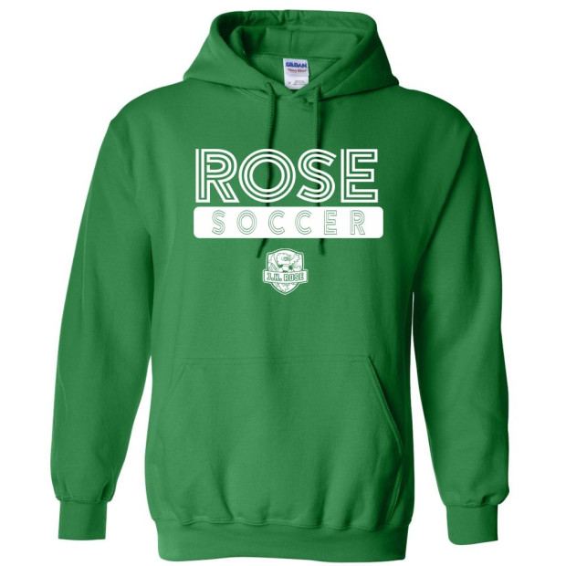 JH Rose Soccer Cotton Hooded Sweatshirt | 3 Line Logo | Multiple Colors