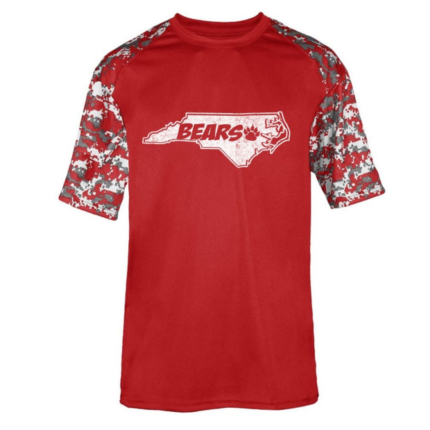 WH Robinson Digital Camo Sleeves Performance Tee | Bear State Logo | Multiple Colors