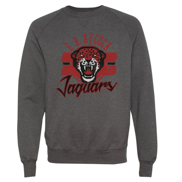 E B Aycock Jaguars Distressed Sweatshirt