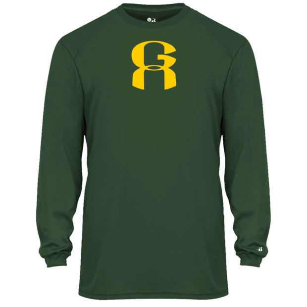 GA Long-Sleeve Performance Tee | Small Center GA Logo