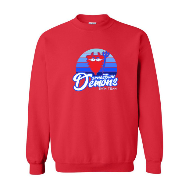 Darnestown Swim Team | Sunset Logo | Crewneck Sweatshirt