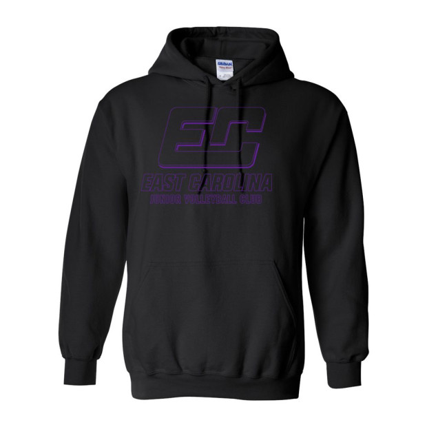 ECJVC Cotton Hooded Sweatshirt | Outline Logo