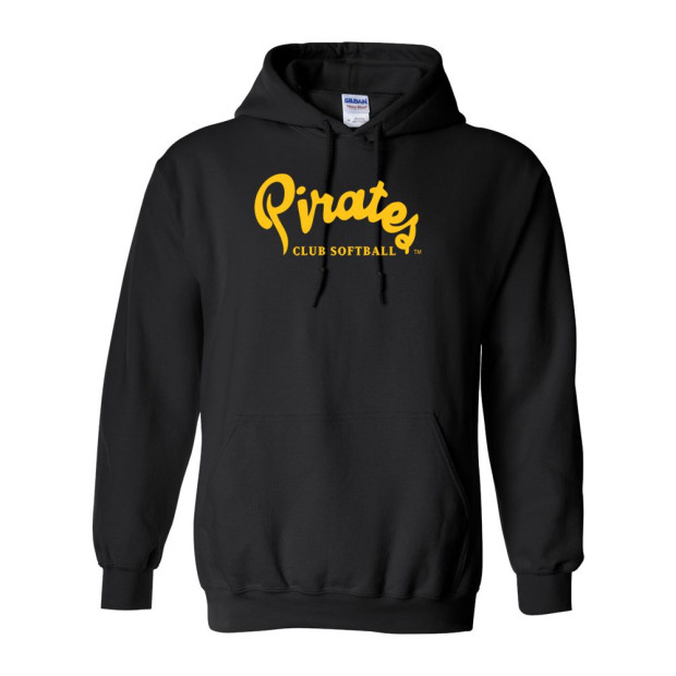ECU Club Softball | Script Logo | Cotton Hooded Sweatshirt