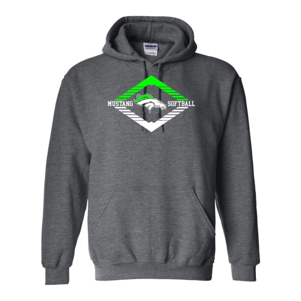 Hope Softball Cotton Hooded Sweatshirt | Diaomnd Logo | Multiple Colors