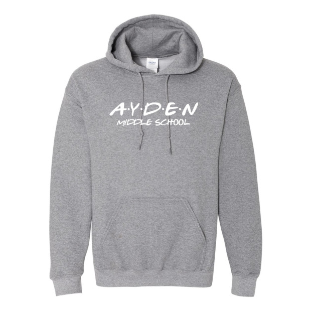 Ayden Middle | Ayden Friends Logo | Cotton Hooded Sweatshirt | Multiple Colors Ayden Middle | Ayden Friends Logo | Cotton Hooded Sweatshirt | Multiple Colors