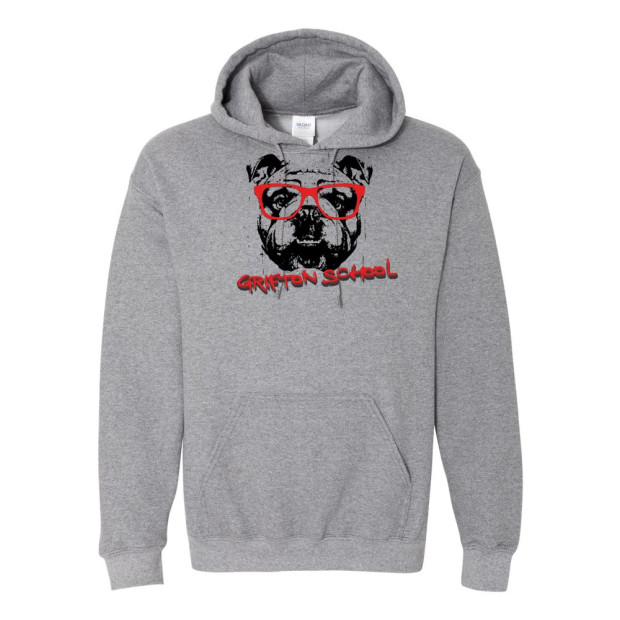 Grifton School | Script Design | Cotton Hooded Sweatshirt | Multiple Colors Grifton School | Script Design | Cotton Hooded Sweatshirt | Multiple Colors