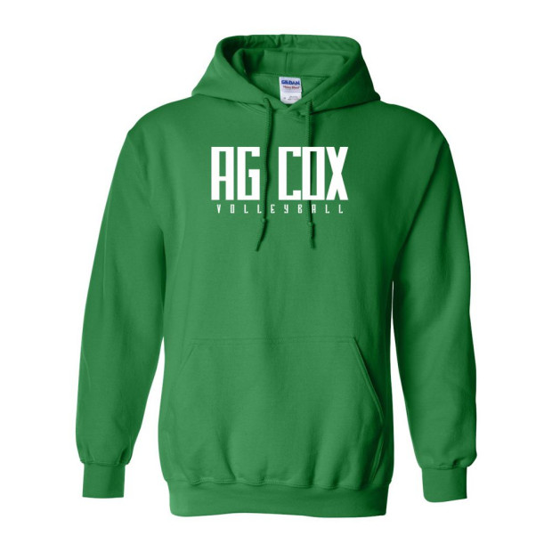 AG Cox Volleyball | Word Logo | Cotton Hooded Sweatshirt | Multiple Colors AG Cox Volleyball | Word Logo | Cotton Hooded Sweatshirt | Multiple Colors