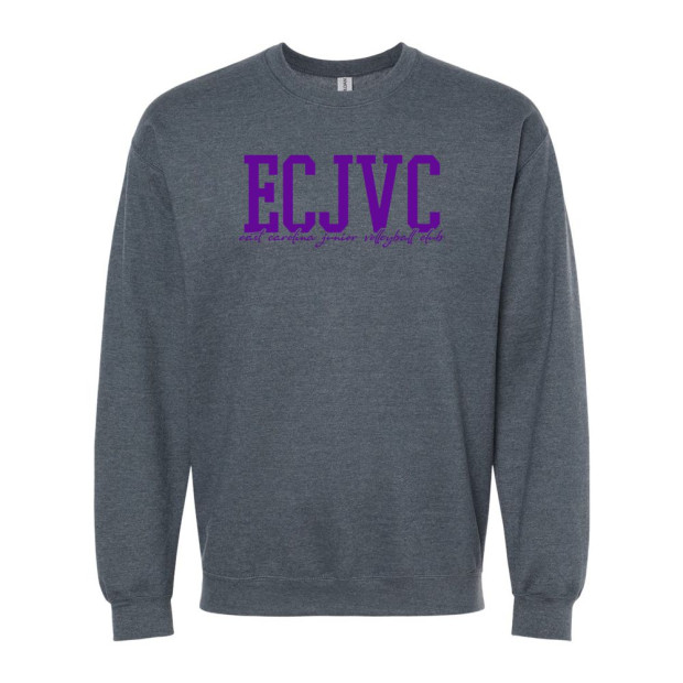 ECJVC | ECJVC Block Script Logo | Softstyle Crewneck Sweatshirt ECJVC | ECJVC Block Script Logo | Softstyle Crewneck Sweatshirt