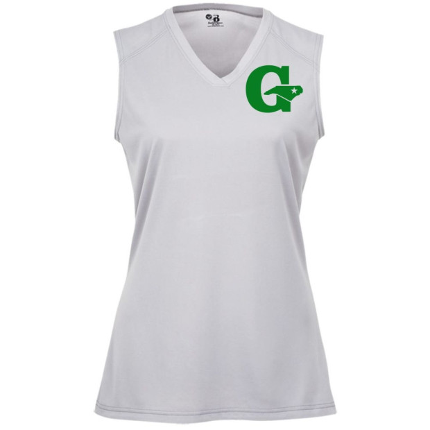 GLL All-Stars Ladies Sleeveless Performance Tee | Silver GLL All-Stars Ladies Sleeveless Performance Tee | Silver