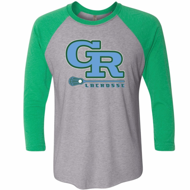 JH Rose Lacrosse | Unisex Raglan Triblend T-Shirt | GR Logo