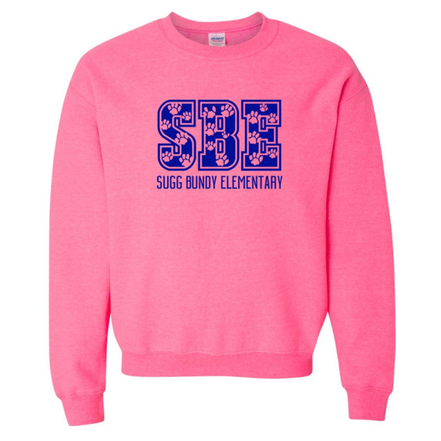 Sugg Bundy Elementary Sweatshirt | SBE Paws | Multiple Colors Sugg Bundy Elementary Sweatshirt | SBE Paws | Multiple Colors