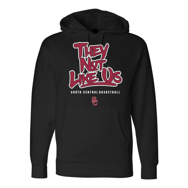 South Central Basketball | Not Like Us Logo | Cotton Hooded Sweatshirt