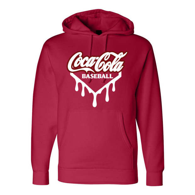 Coke Baseball | Drip Logo | Independent Cotton Hoodies