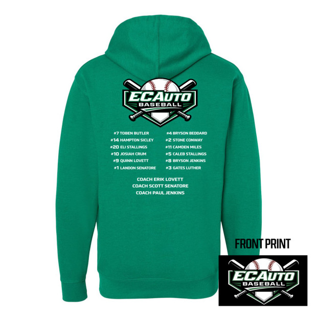 EC Auto | 2026 Roster | Cotton Hoodie | Sizes Whole Family