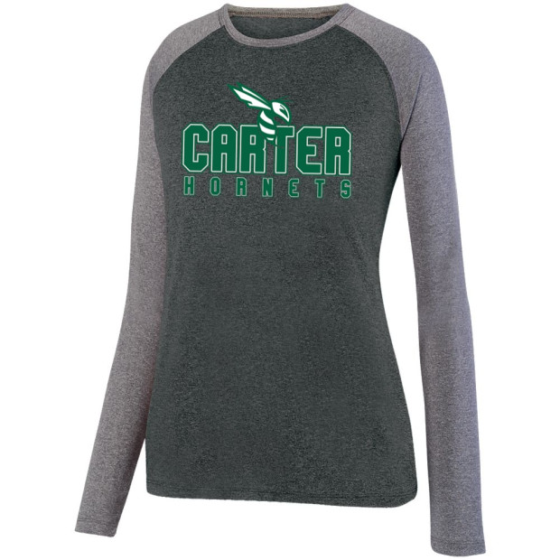 Carter Hornets Long-Sleeve Ladies Performance Raglan T-Shirt | Multiple Colors Carter Hornets Long-Sleeve Ladies Performance Raglan T-Shirt | Multiple Colors