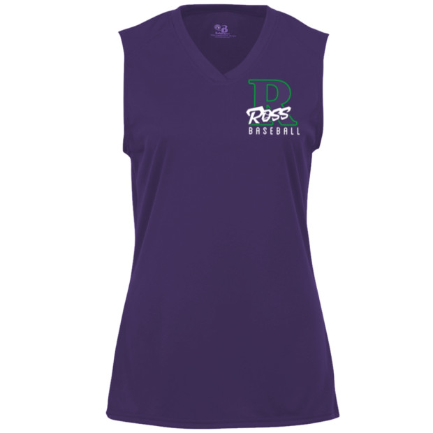 Ross Ladies Sleeveless V Neck Performance Tee Ross Ladies Sleeveless V Neck Performance Tee