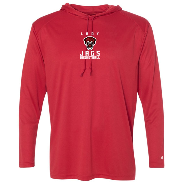 EB Aycock Girls Basketball Hooded Warm-Up T-Shirt EB Aycock Girls Basketball Hooded Warm-Up T-Shirt
