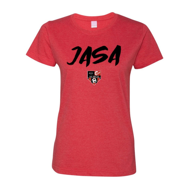 JASA Soccer | Brush Logo |  Cotton T-Shirt | Multiple Colors | Sizes for Whole Family