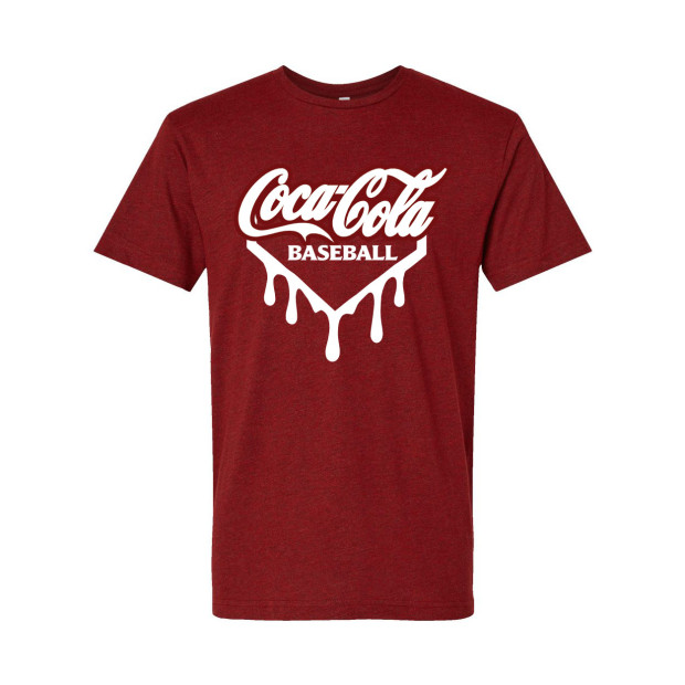 Coke Baseball | Drip Logo | Cotton T-Shirt Coke Baseball | Drip Logo | Cotton T-Shirt