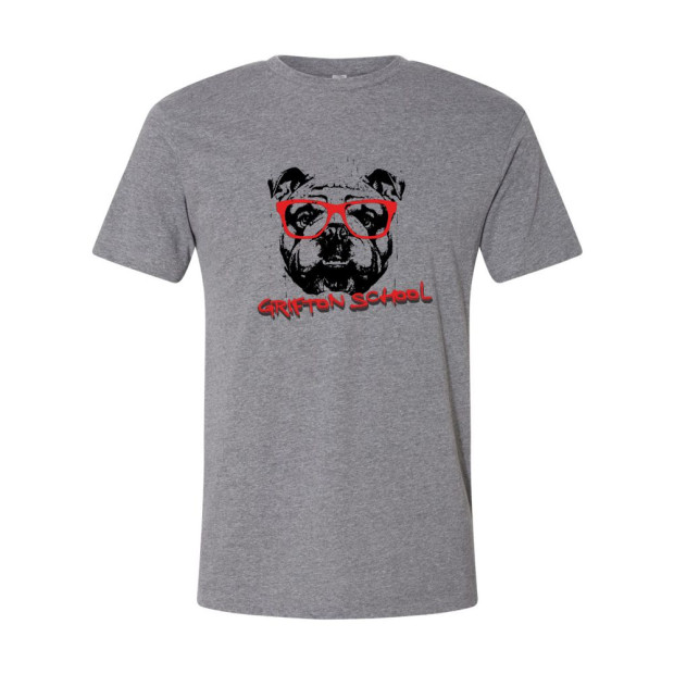 Grifton School | Bulldog Glasses Design |  Cotton Tee | Multiple Colors
