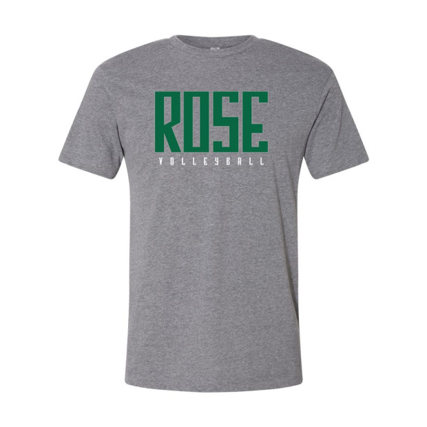 JH Rose Volleyball Cotton Tee | Green Rose | Multiple Colors