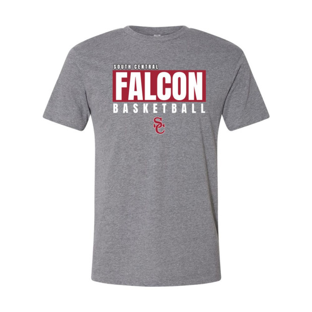 South Central Basketball | Falcon Word Logo | Cotton Tee